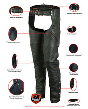 将图片加载到图库查看器，Riding Dirty Apparel | DS488 Unisex Deep Pocket Thermal Lined Chaps | Unisex Chaps
